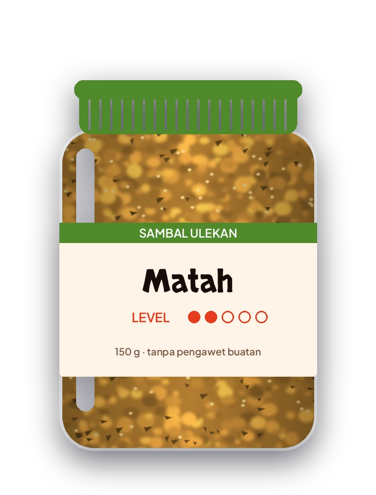 Toples sambal Matah; mockup orisinal